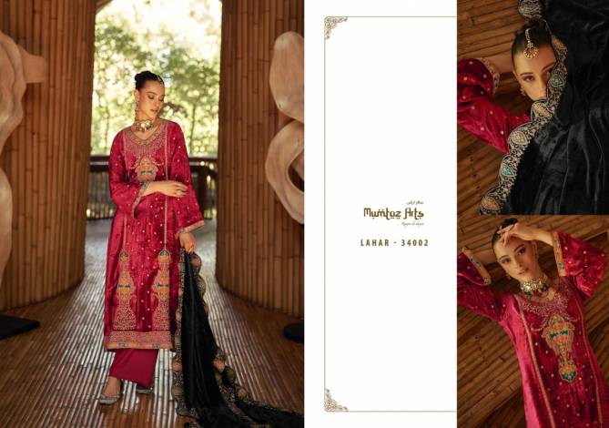 Mumtaz Lahar Pashmina Embroidery Salwar Suits Catalog
